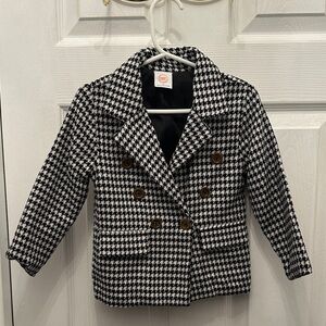 Wonder Nation Black and White Houndstooth Blazer size 2T